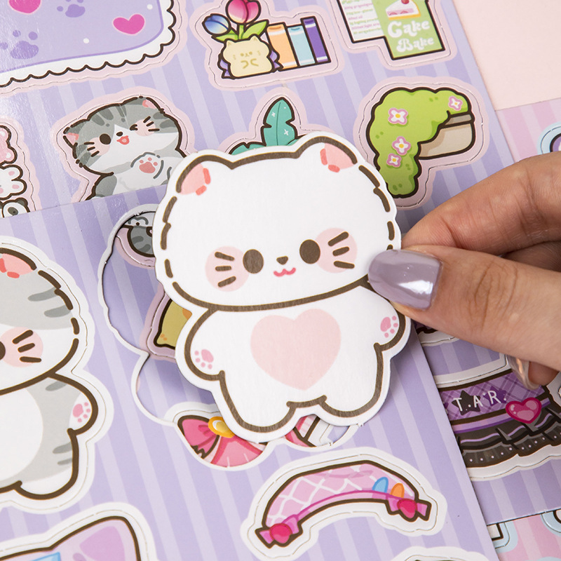 新しいご飯猫磁気静かな本は手作りdiy猫ペット女の子六一子供の日プレゼントを裁断しない