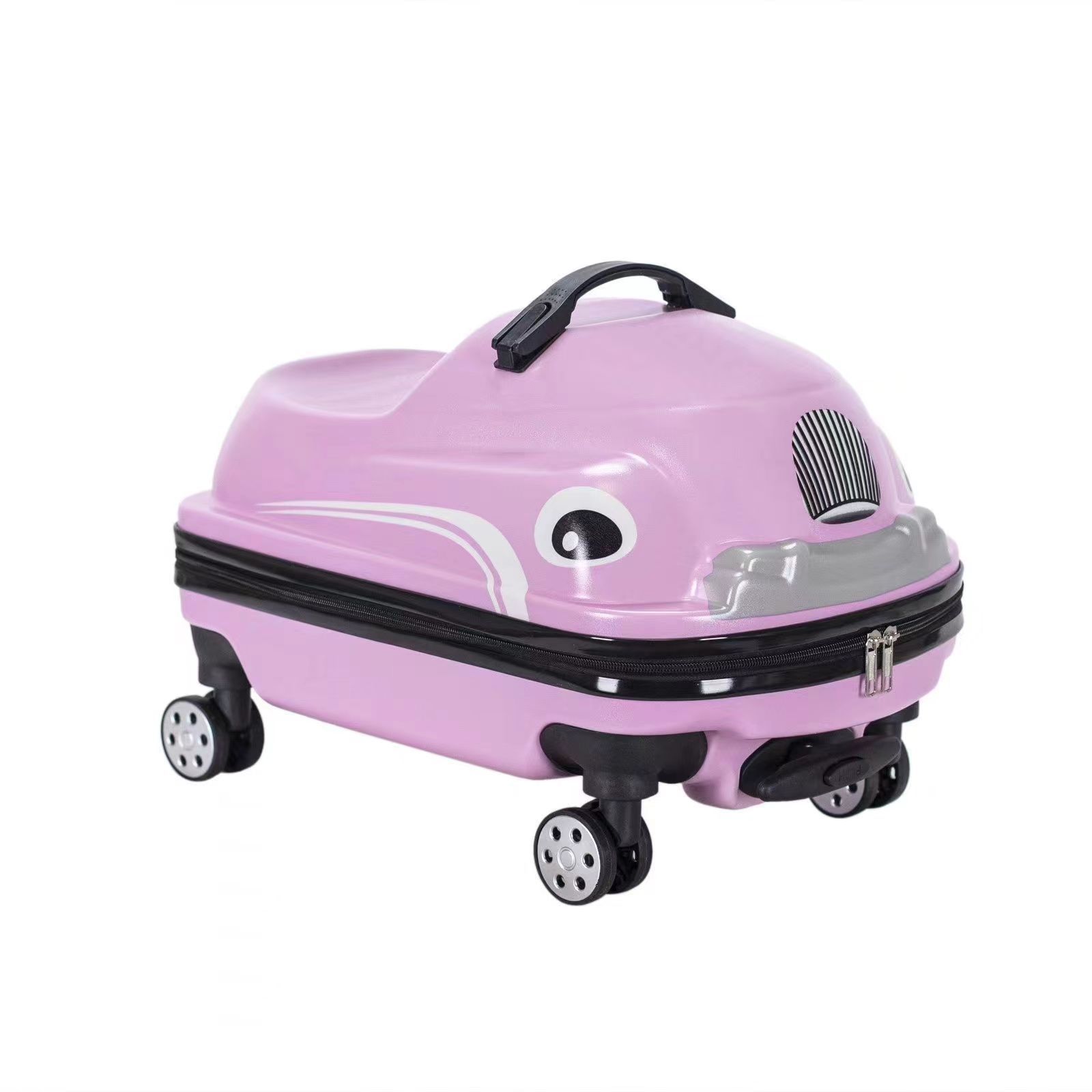 Cartoon Car Children's Ride-On Suitcase, Trendy Rideable Luggage, Twist Car Suitcase, Can Be Taken on Board