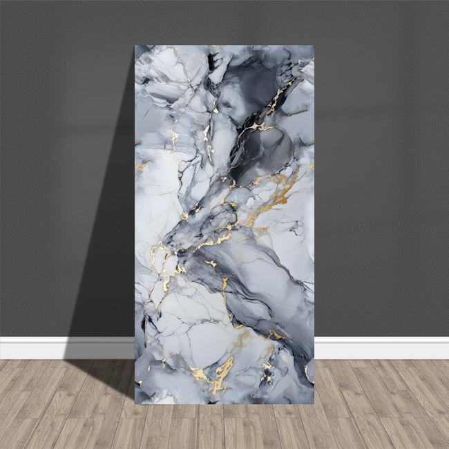 Fábrica de suministro directo de imitación de mármol azulejos de pared autoadhesivo a prueba de agua a prueba de humedad pegatinas de pared suministro transfronterizo placa de plástico de aluminio