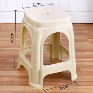 Household Climbing Stool Square Round Stool High Cooked Rubber Square Stool Bench Cooked Rubber Large Plastic Clinker Portable