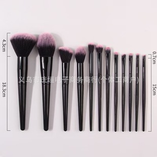 Must-Have 12 Makeup Brushes for Novices, Loose Powder Brush, Powder Brush, Blush Brush, Eye Shadow Brush, Nose Shadow Brush, Eyebrow Brush, Lip Brush, Ready for Sale
