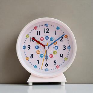 Minimalist Alarm Clock for Primary and Secondary School Students Learning Clock Desk Dormitory Bedside Night Light Silent Lazy Wake-Up Alarm