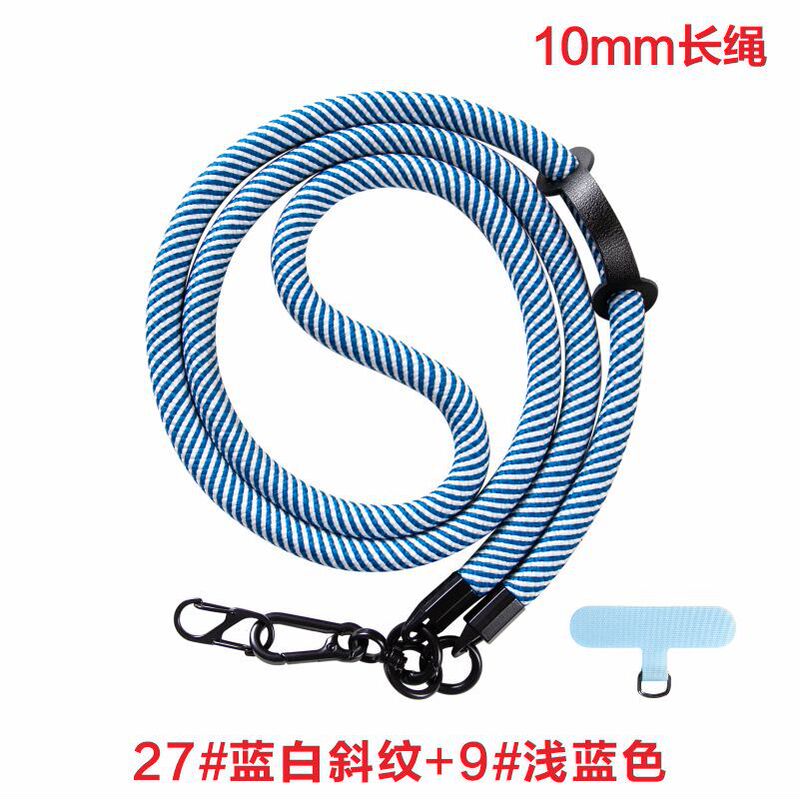 携帯電話のストラップの斜め掛けの10mmの首掛けの太い編みの携帯電話のストラップの多機能の斜め掛けのストラップのポリエステルの携帯電話のストラップ|undefined