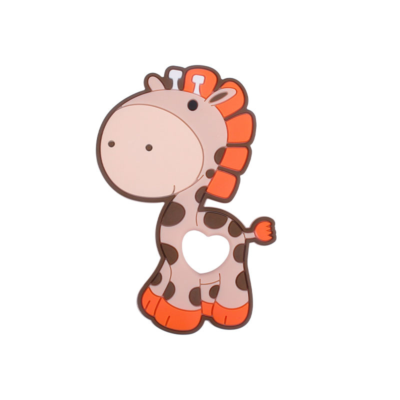 Nuevo bebé suministros de dibujos animados animal ELK Sika ciervos mordedura pegamento bebé creativo teether stick juguete teether