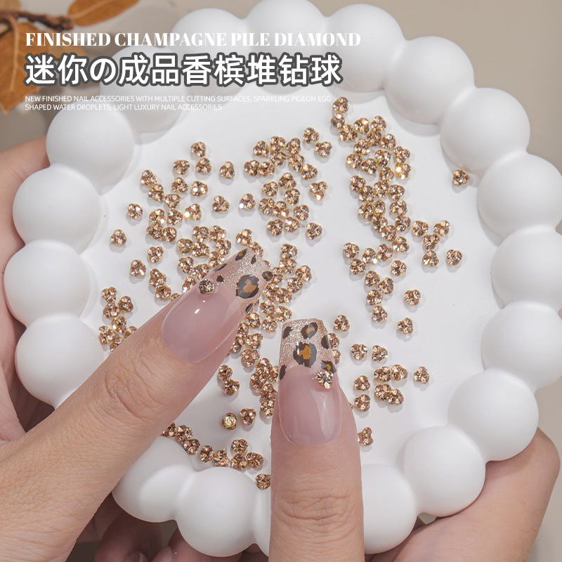 Otoño y invierno de alto nivel de color champán mini taladro taladro