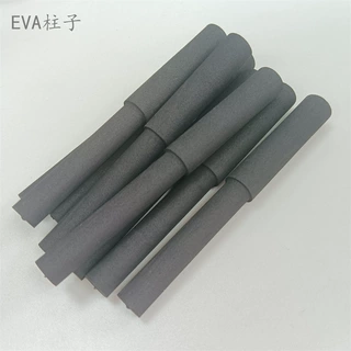 eva圆柱线切割异形黑色白色泡棉实心空心按摩条厂家 研磨eva柱子