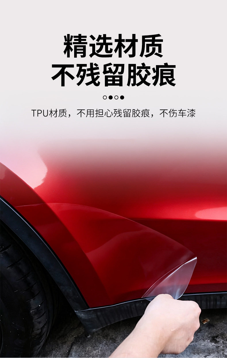 Suitable for Xiaomi YU7 car door protective film, handle modification, exterior triangle area anti-scratch TPU transparent protective film