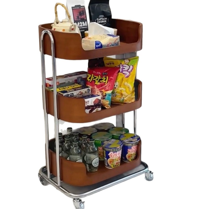 家庭用多機能カート中古風カート収納スナック多層収納ラック移動式キッチン|undefined