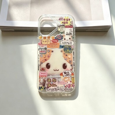 Japanese and Korean vintage-style phone cases for Apple 17, 16, 15, 14, and 13/12 Pro Max, soft-shell cases for X/XR/7P/11