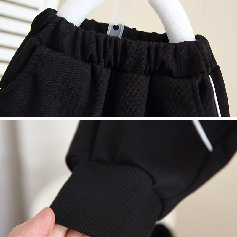 5968 traje de niño otoño estilo occidental bebé primavera y otoño suéter con capucha 2024 nueva ropa de otoño para niños marea