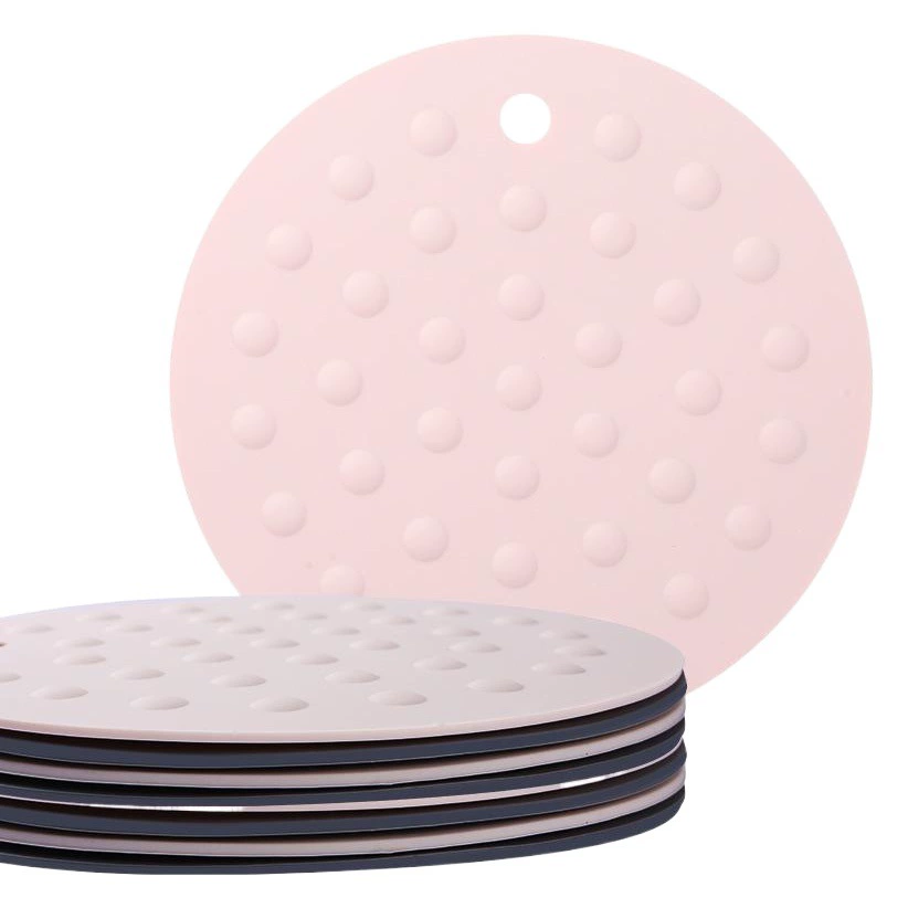 Силиконовые Теплоизоляция Коврик Круглый Стол Коврик Высокая температура Анти-ожогов Водонепроницаемый Анти-скольжения теплоизоляции Посуда коврик Легкая Чистка Каботажное судно горшок мат