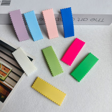 可爱多巴胺发夹diy底夹发饰波浪边饼干bb夹一字刘海侧边发卡头饰