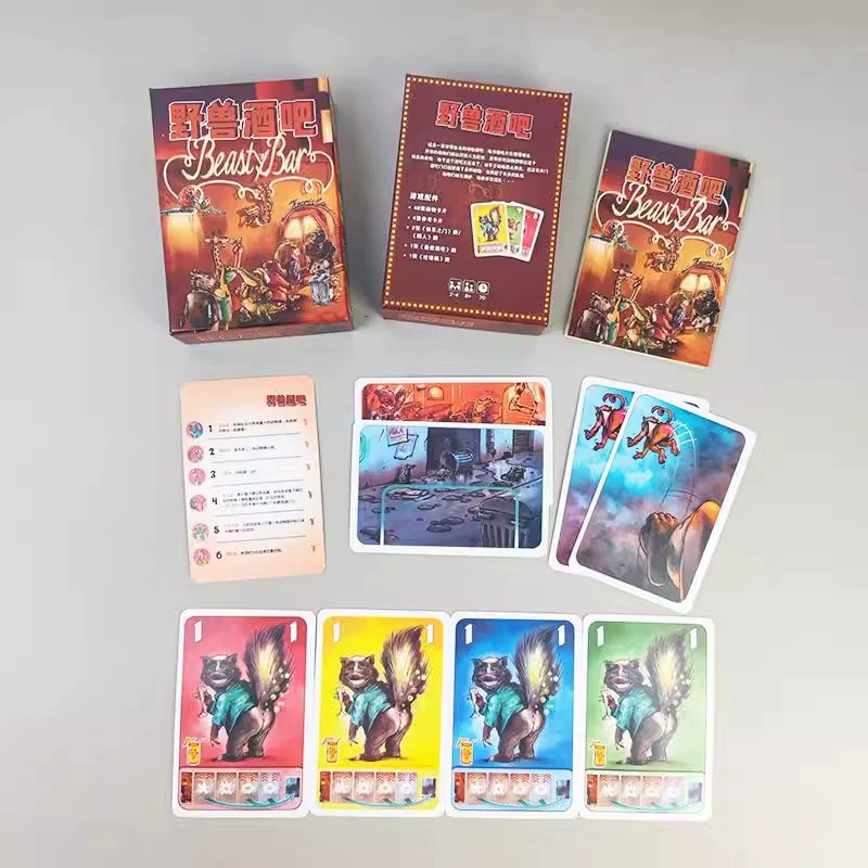 Настольная игра "Beast Bar Trilogy", китайская версия карточной игры Beasty Bar, казуальная вечеринка