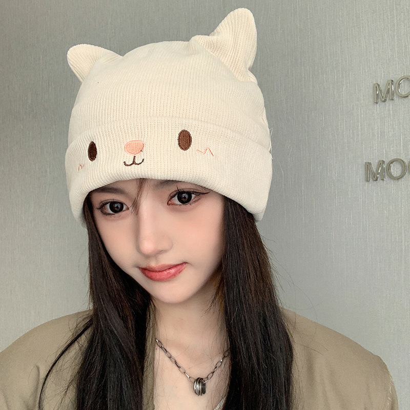 Little Bear Maternity Hat for Summer and Autumn, Thin Pure Cotton, Suitable for Pregnant Women to Wear While Sleeping, Maternity Headband, Windproof Hat for Large Head Circumference