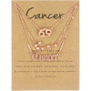 Golden zodiac signs with letters, set, cards, necklace, suitable for import, new collection, pink gold, 3 piece set, wish