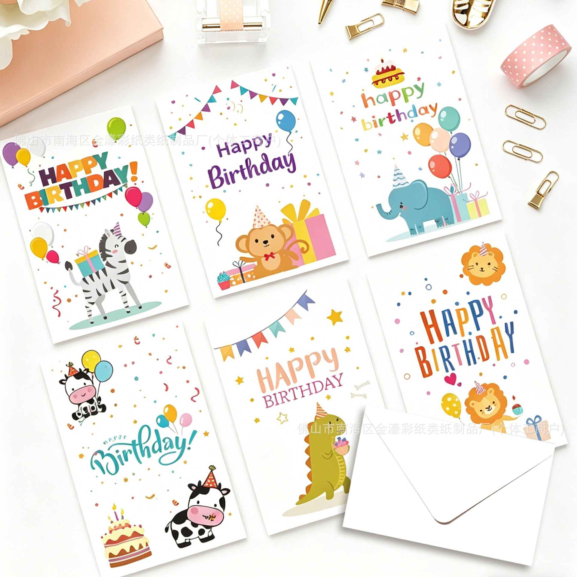 Tarjeta de Felicitación Plegable de Navidad de Papel Plegable para Navidad