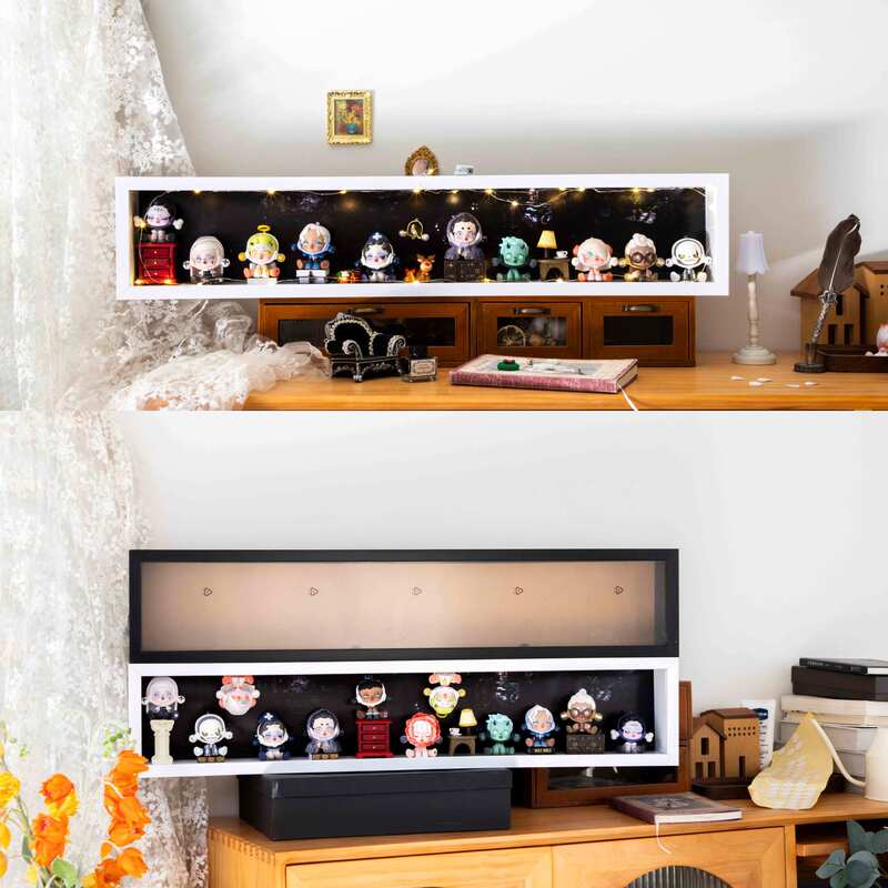 Bubble Mart Blind Box Storage Photo Frame 10inch Ono DIY Scene Frame Transparent Hollow Desktop Ornament Six 6inch