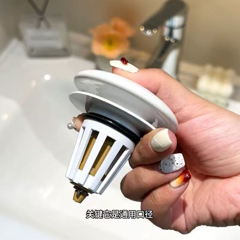 かわいい子犬洗面器漏れプラグ浴室セラミック洗面器排水クリエイティブ洗浄プッシュ式ファイアペイントシール|undefined