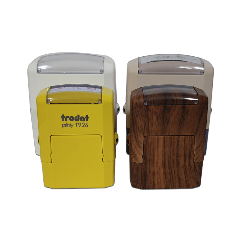 T926 T1438 sello de tinta de retorno firma manuscrita nombre material de sello al por mayor color blanco macarón tinta de retorno impresión