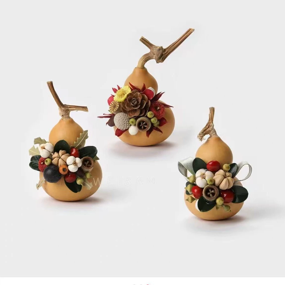 Настенная декорация в китайском стиле: наклейка на холодильник с имитацией плода тыквы (гриба), сувенир, декор для дома