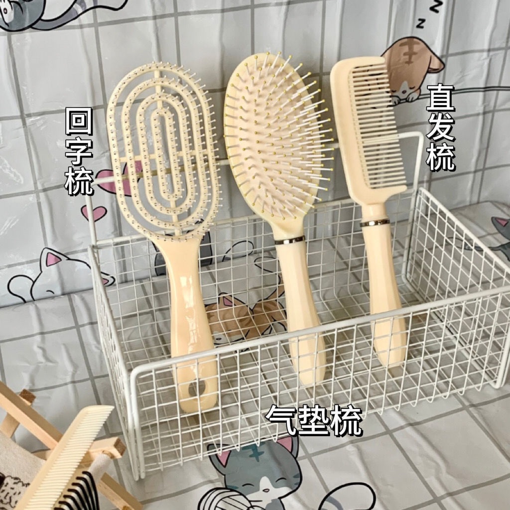 Peine esponjoso, peine de colchón de aire, peine de cabello rizado, peine de tubo de cabello largo especial para mujer, peine de masaje doméstico para mujer, peine de costillas