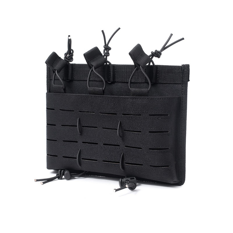 Factory direct sales 5.56 multifunctional tactical vest MOLLE system laser triple accessory bag magazine bag