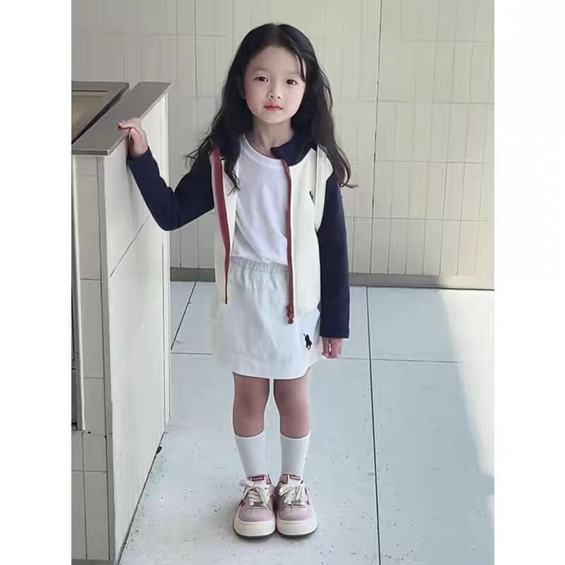 奶油女童外套春秋季儿童卫衣外套2025新款宝宝时髦连帽上衣童装潮|undefined