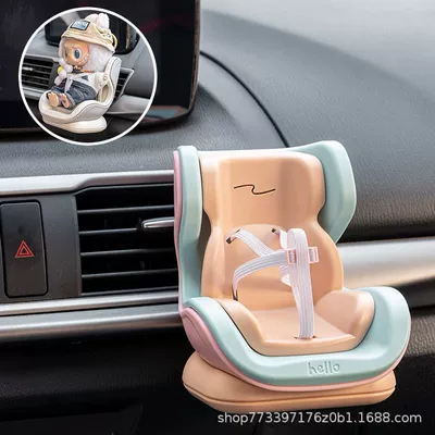 Accessories Decoration Cartoon | Car ornaments - bag-comes-with-car-clip-traceless-sticker-grapefruit-color