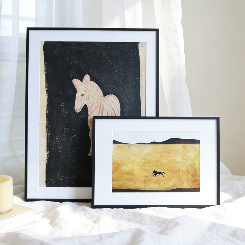 Narrow-edge aluminum alloy picture frame, empty frame for advertising posters, metal oil painting mounting, wall-mounted picture frame, factory wholesale