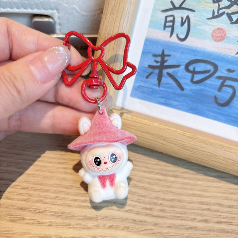 クロスボーダー植毛マジシャン Bubu トレンディなかわいい装飾アクセサリーキーホルダー漫画ブラインドボックスバッグ小さなペンダント|undefined