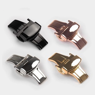 Luxury Watch Accessories 316 Watch Strap Buckle, Elastic Watch Buckle 18mm Stainless Steel Buckle Wholesale Bracelet, Cross-Border Exclusive Supply