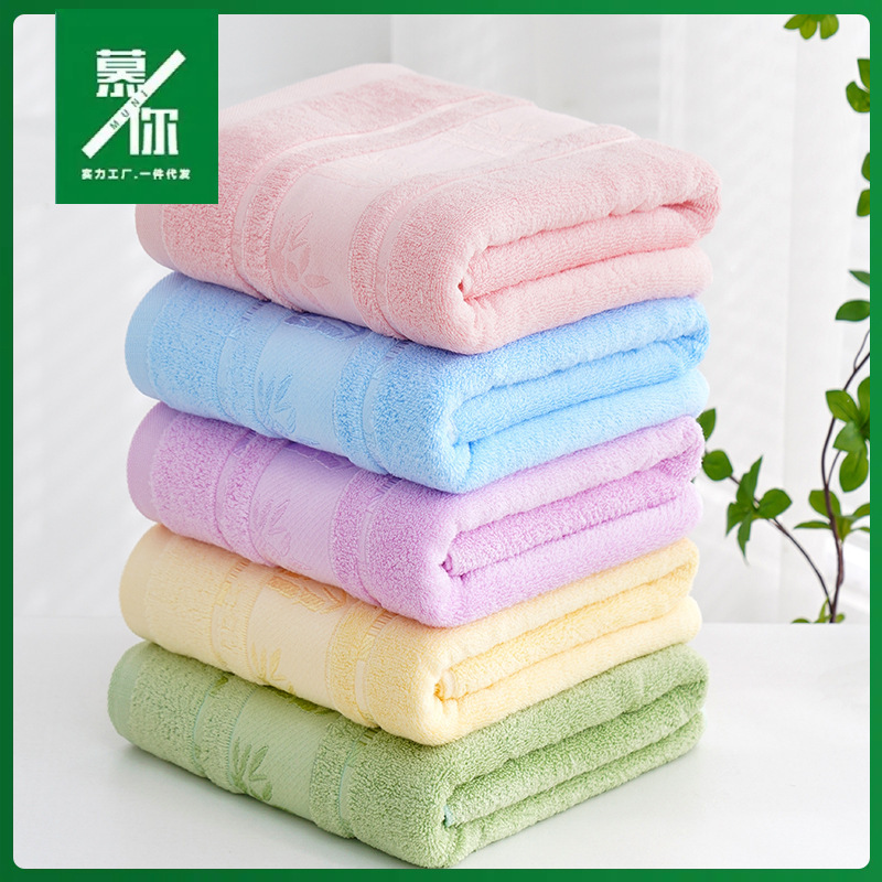 Bath Towel, 100% Cotton, Class A, Quick-Drying, Water-Absorbent, Pure Cotton, Beach Towel, Men's and Women's Swimming Gift, Adult Bath Towel, Cross-Border Wholesale Customization