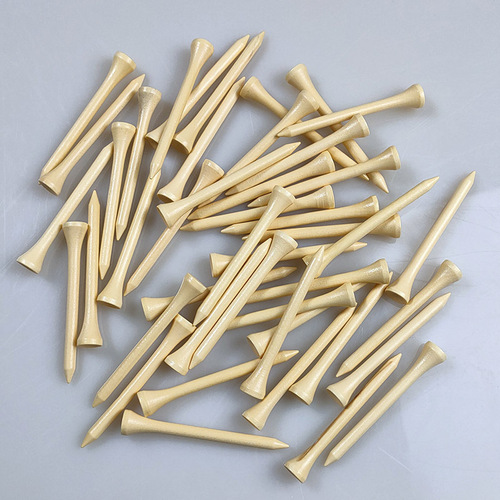 100pcs/pack golf wood TEE varnish wooden golf tee holder golf tee tee ladder
