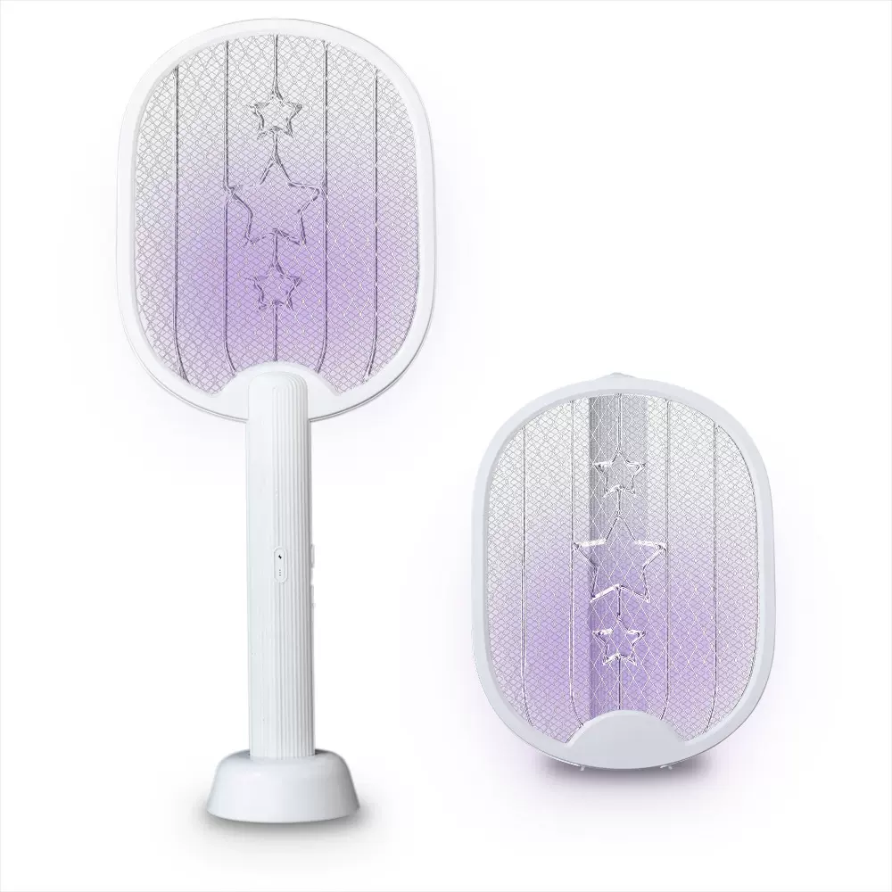 电蚊拍USB充电式锂电池家用可折叠苍蝇拍电蚊拍灭蚊器二合一批发