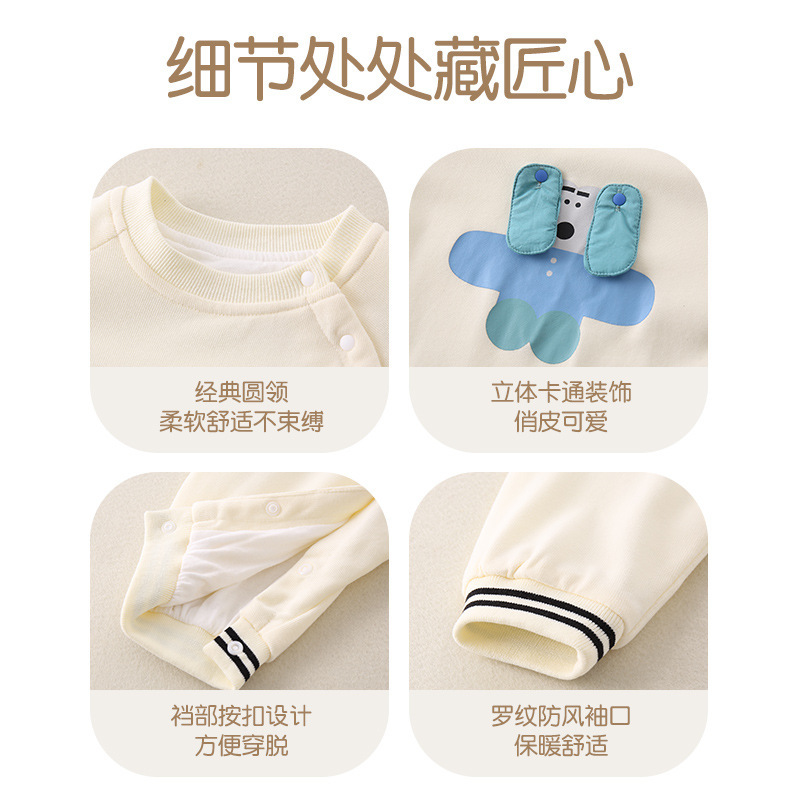 2025秋季新款a类婴儿男女宝宝连体衣儿童可爱卡通爬服小童秋装|undefined