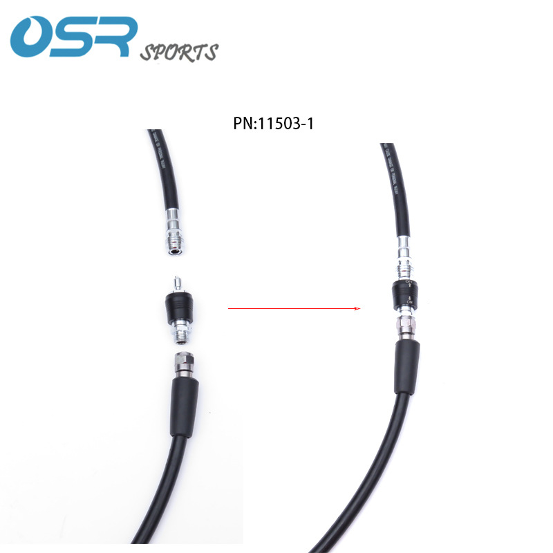 Regulador DE BUCEO 9/16 tubo de presión media macho y hembra dientes BCD baja presión interfaz rápida Válvula de empuje conector Conector