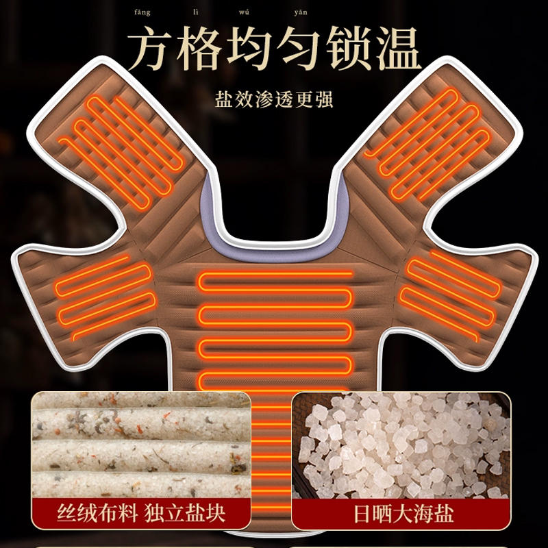 Yu Zhaolin 肩と首の温湿布パック、頸椎塩袋、海塩粗塩、電気加熱灸パック、ヨモギ理学療法バッグ、配送|undefined