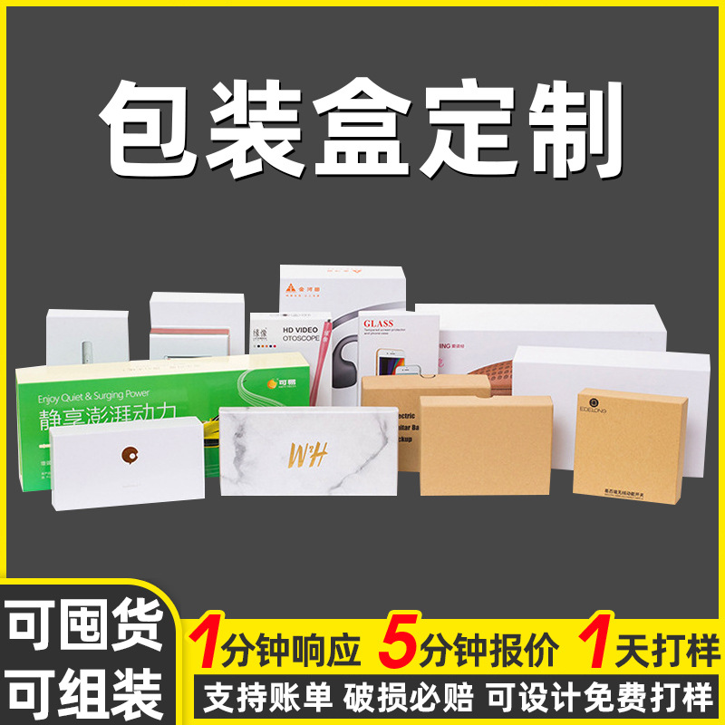 厂家直供数码家电手工盒型瓦楞纸礼品包装盒通用型折叠纸盒