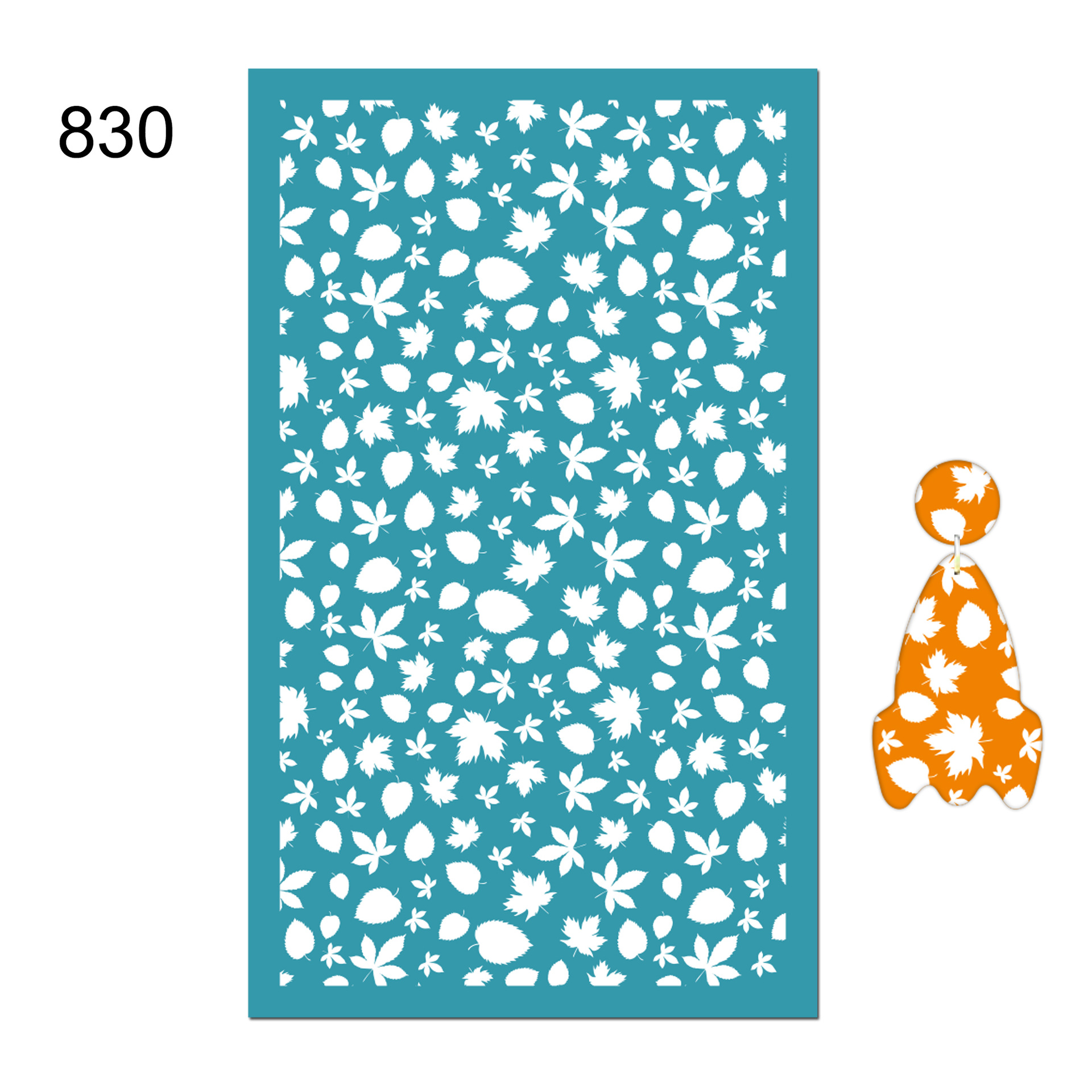 Impresión de arcilla y decoración de la joyería de la arcilla de polímero plantilla de impresión de bricolaje pendientes de impresión patrón de productos transfronterizos
