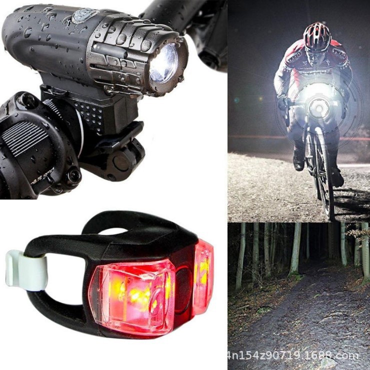 2256 luz de la bicicleta de carga USB brillante Faro de bicicleta de montaña LED luz de advertencia luz trasera saltando equipo de equitación de frutas