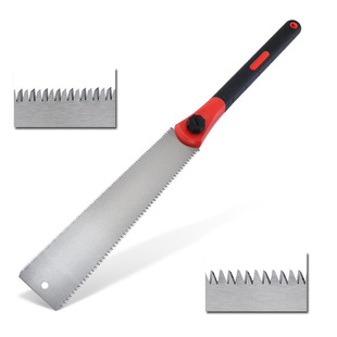Japanese-style double-sided saw SK5 hand saw woodworking saw TPR handle logging saw garden hand saw dense tooth saw tenon saw