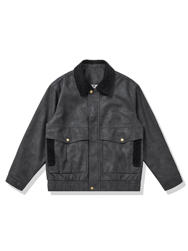 RUIIENRS x BRUSHKA 2025 秋季新款大口袋宽松翻领外套KDKJ533|undefined