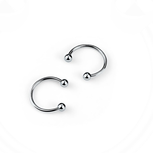 G23 Titanium European and American Best-Selling External Tooth Cone Round Ball Horse Shaped Rod Nose Ring Nose Pin Earring C-Rod Body Piercing Jewelry