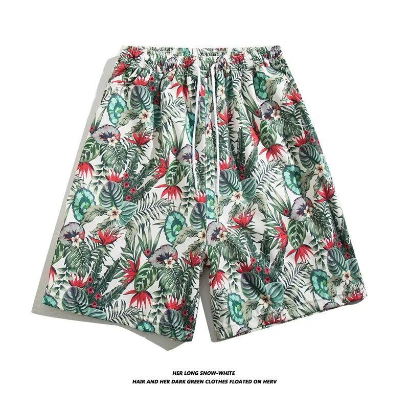 Pantalones cortos de vacaciones junto al mar de Sanya impresos en 3D pantalones deportivos casuales de verano para hombres