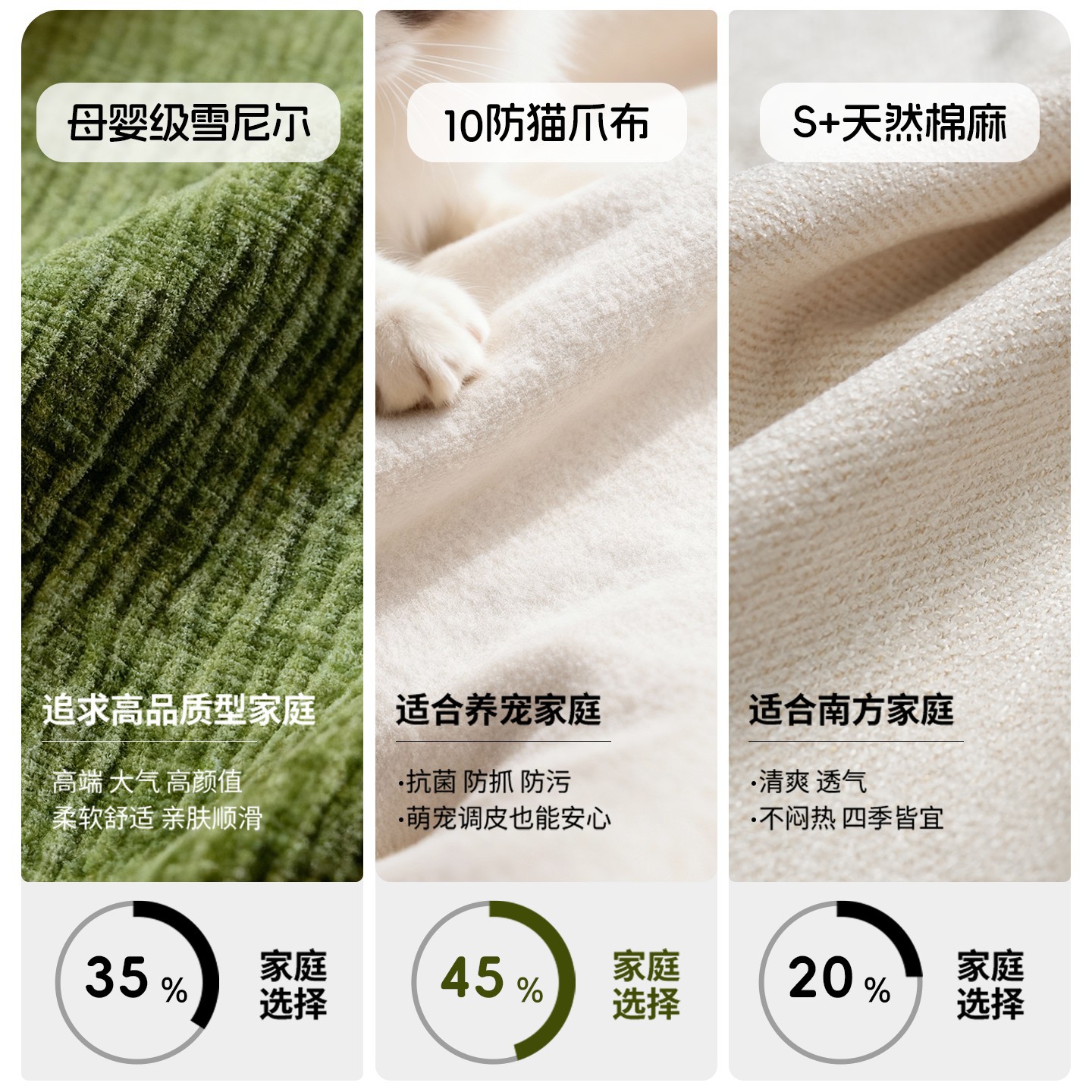 2025 nuevo estilo nórdico sofá de madera sólida estilo japonés roble pequeño tipo de casa sala de estar sofá de tela de viento crema
