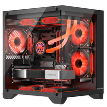 长城视界S1 MINI海景房机箱MATX全景侧透玻璃适用240水冷电脑机箱