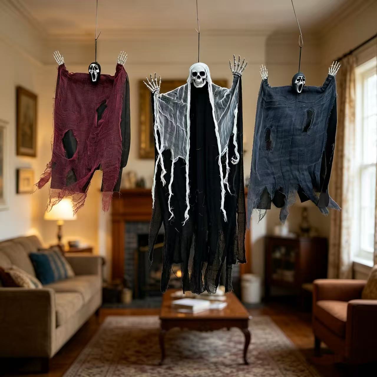 Halloween calaveras horrores fantasmas horrores