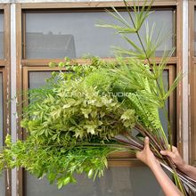 2025绿色仿真花森系高端绿植九里香婚庆花材配叶花装饰假花榕树叶
