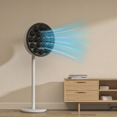 震え音が爆発した自作家庭用着地ファンカバー電気ファンカバー増圧器の物理的な冷却効果はエアコンに匹敵する