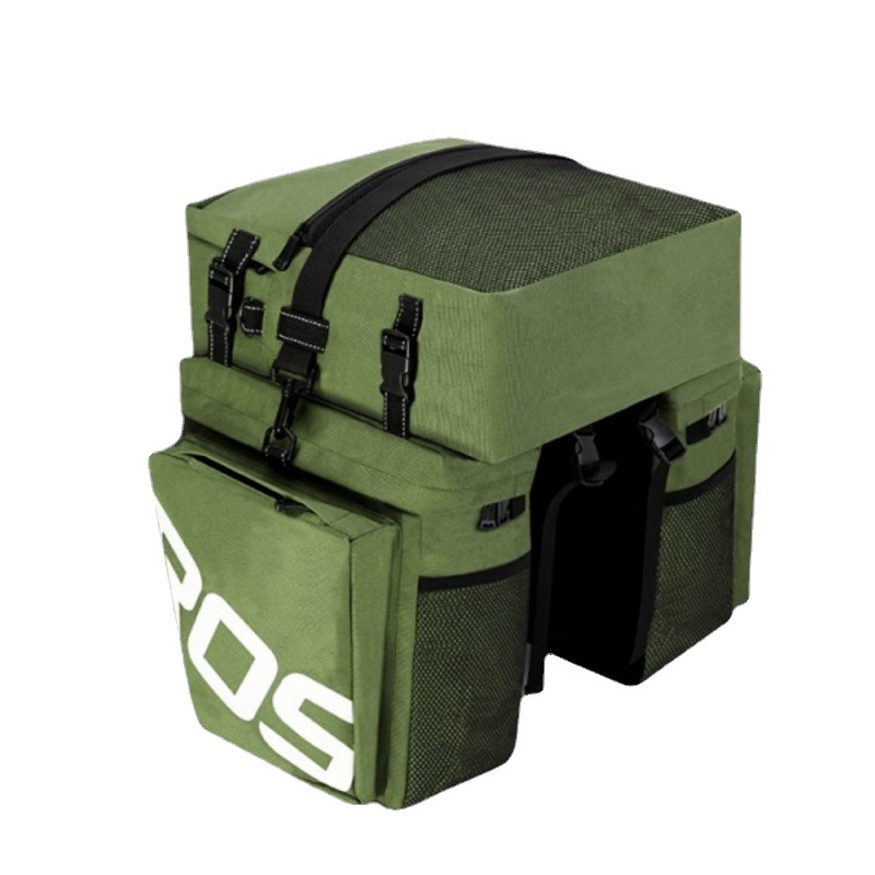 Lexuan bicicleta bolsa de transporte estante trasero bolsa de bicicleta de montaña accesorios de montar tres en uno Sichuan-Tíbet línea camello bolsa 14892